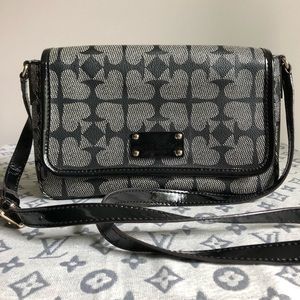 Kate Spade Black Spade Patterned Crossbody